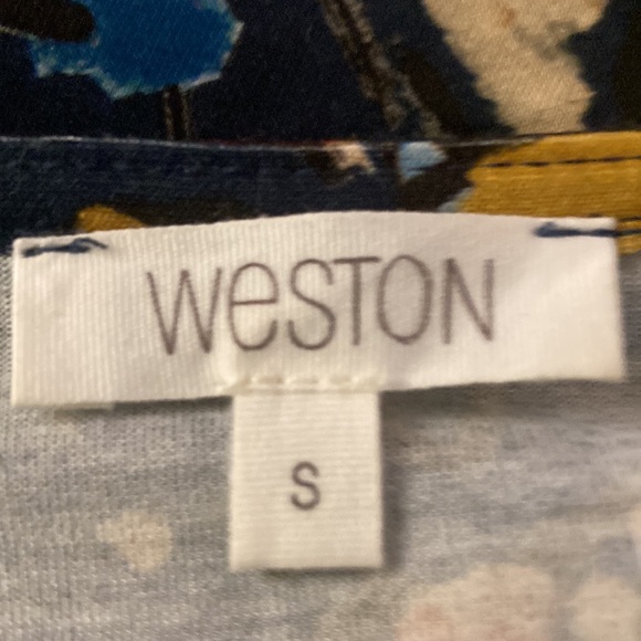 Weston navy with butterflies on it blouse - Picture 3 of 4